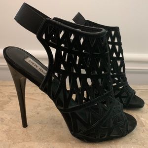 Steve Madden BRATT Peep Toe Dress Booties Heel
